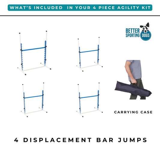 Retrieverworx Better Sporting Dogs Adjustable Dog Agility Bar Jumps