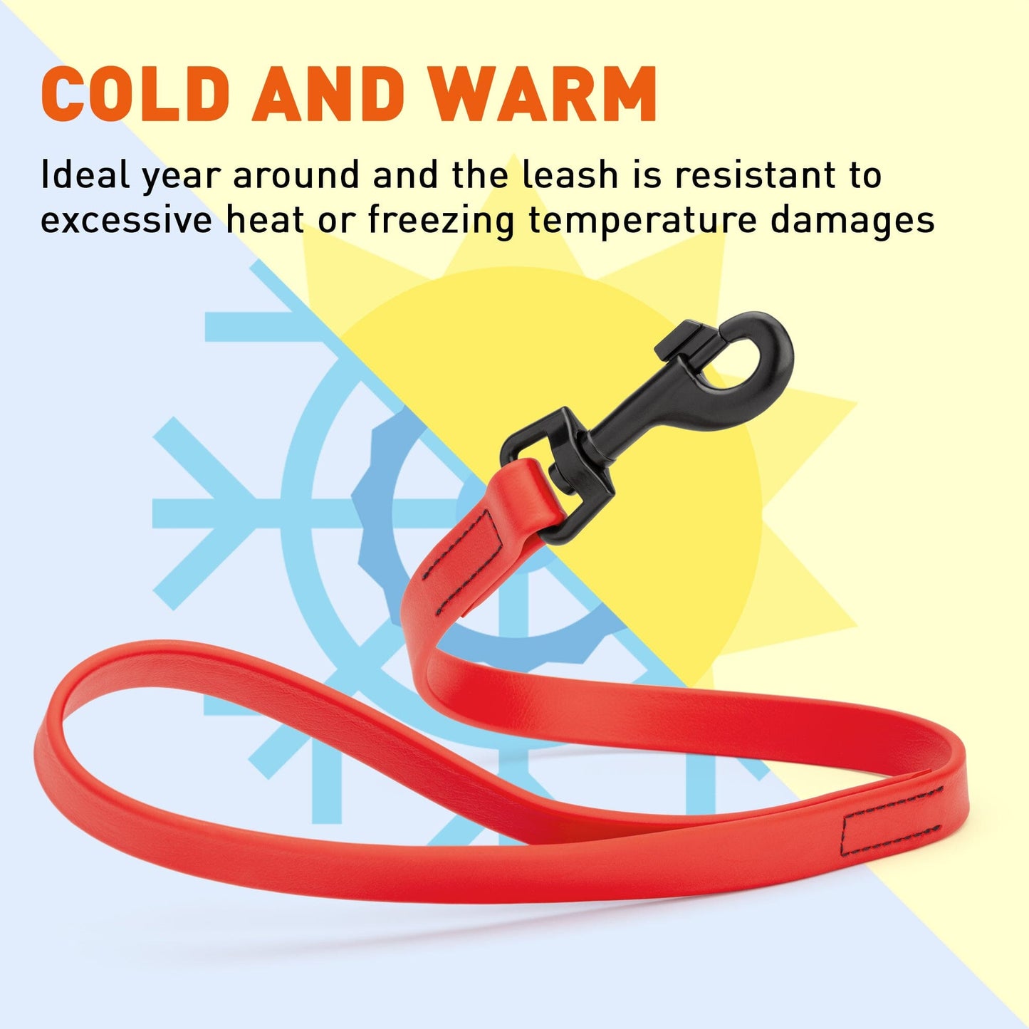 Biothane Waterproof 2 ft Traffic Lead