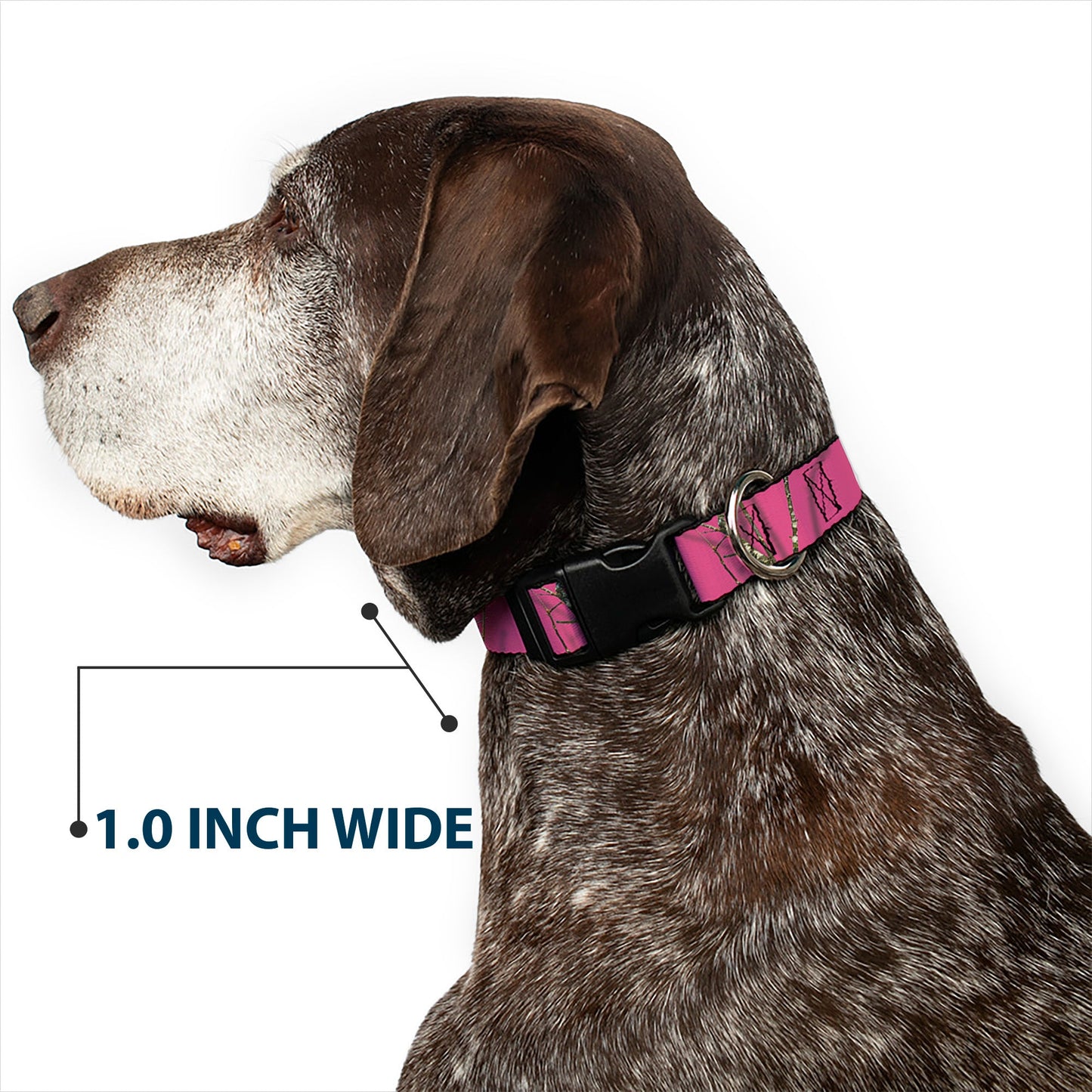 Plastic Clip Collar - Mossy Oak Country Roots Camo Fuchsia