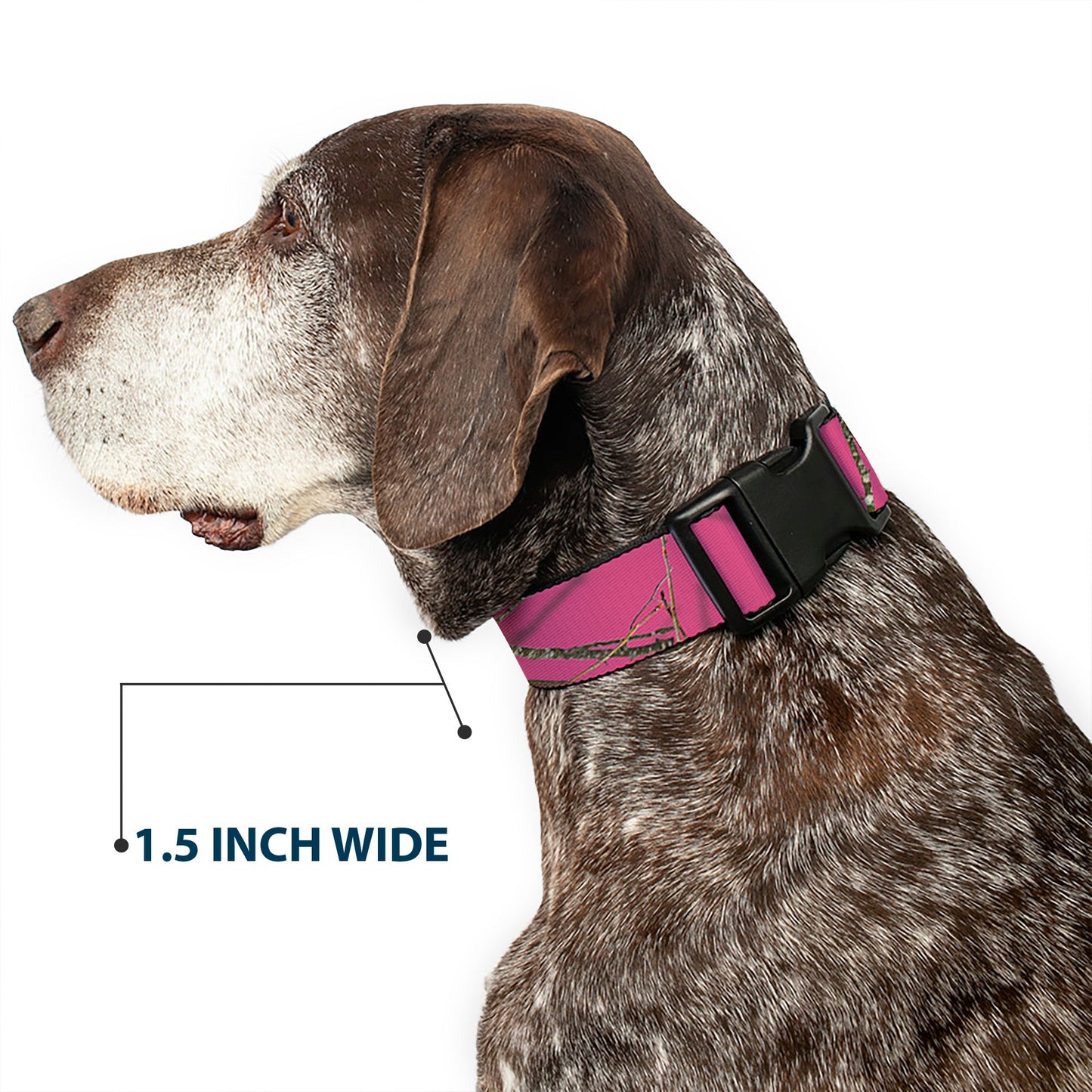 Plastic Clip Collar - Mossy Oak Country Roots Camo Fuchsia
