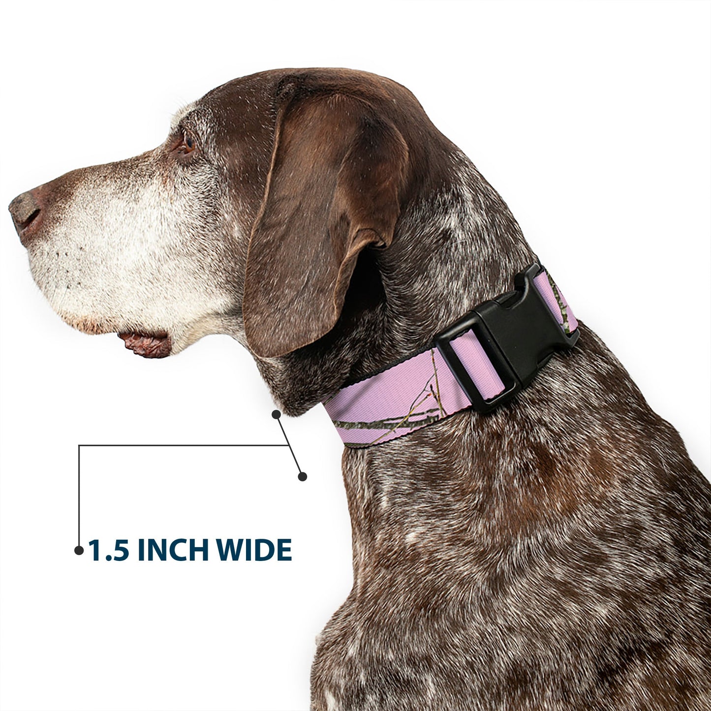 Plastic Clip Collar - Mossy Oak Country Roots Camo Baby Pink