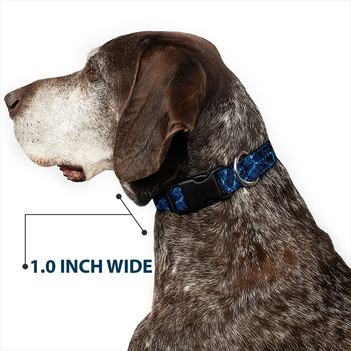 Plastic Clip Collar - Mossy Oak Elements Marlin Agua Camo Blue