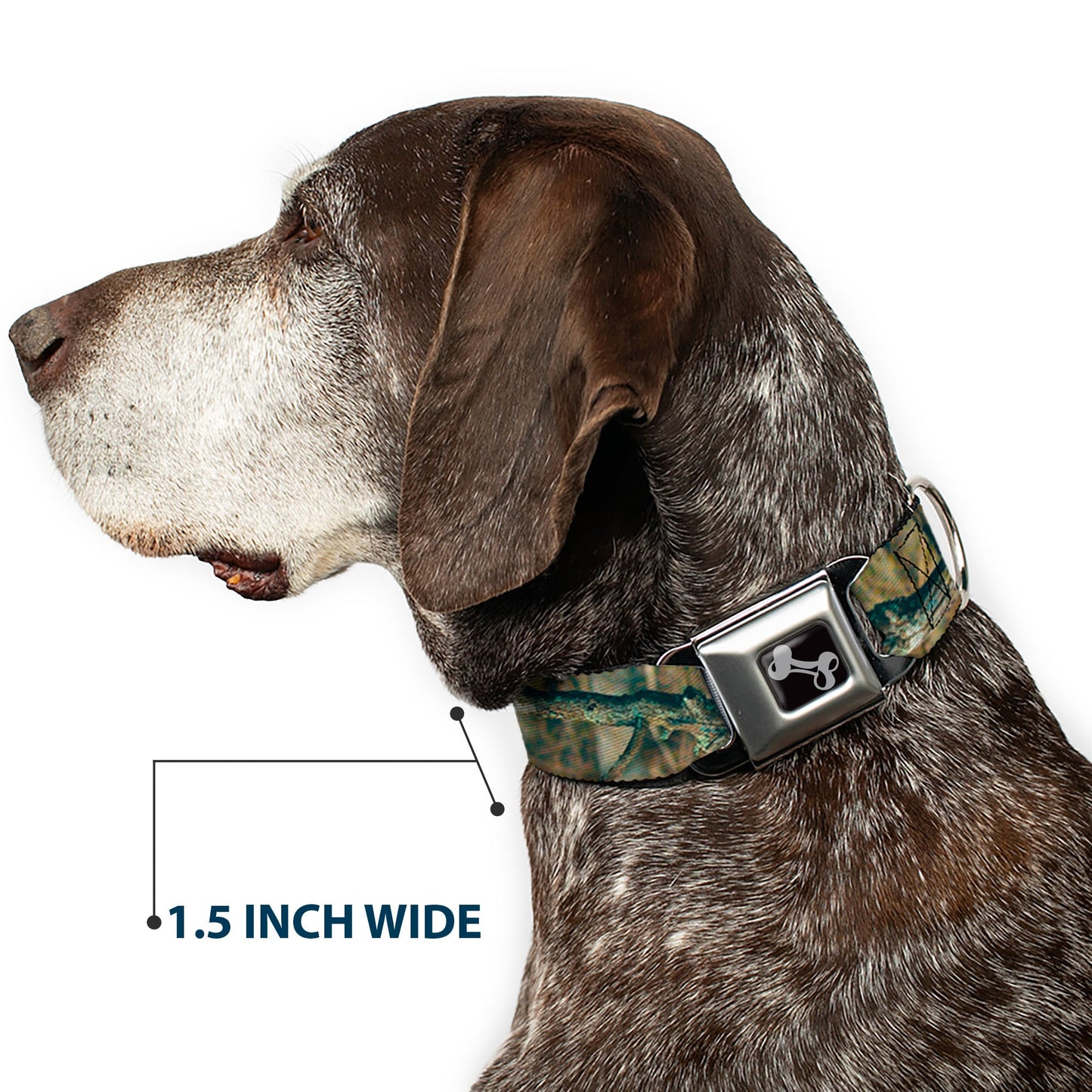 Dog Bone Seatbelt Buckle Collar - Mossy Oak Break-Up Infinity