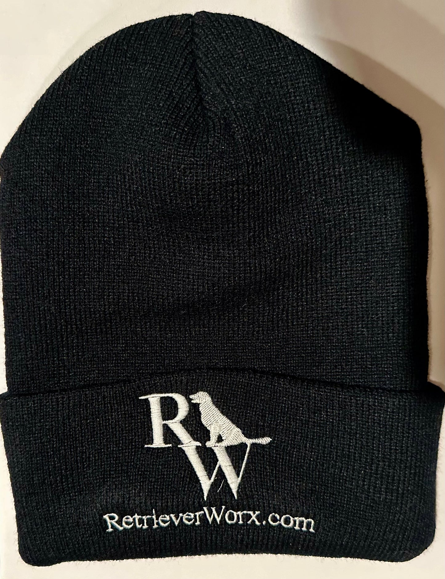 Black beanie for hunt test or field trial retriever training