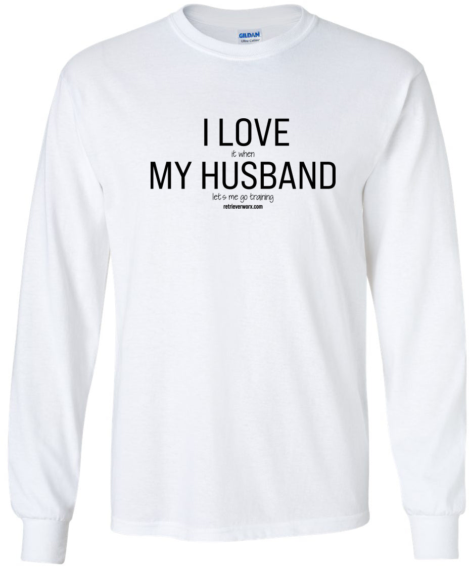 Long sleeve Training T shirt - Husband πFall Clearance π