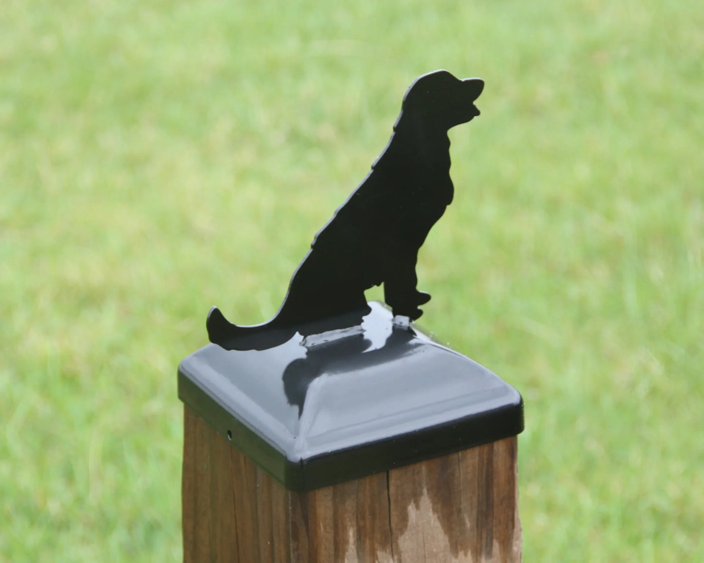 Hand Made 6X6 Golden Retriever Post Cap (5.5 x 5.5 Post Size) Veteran Made 🇺🇸