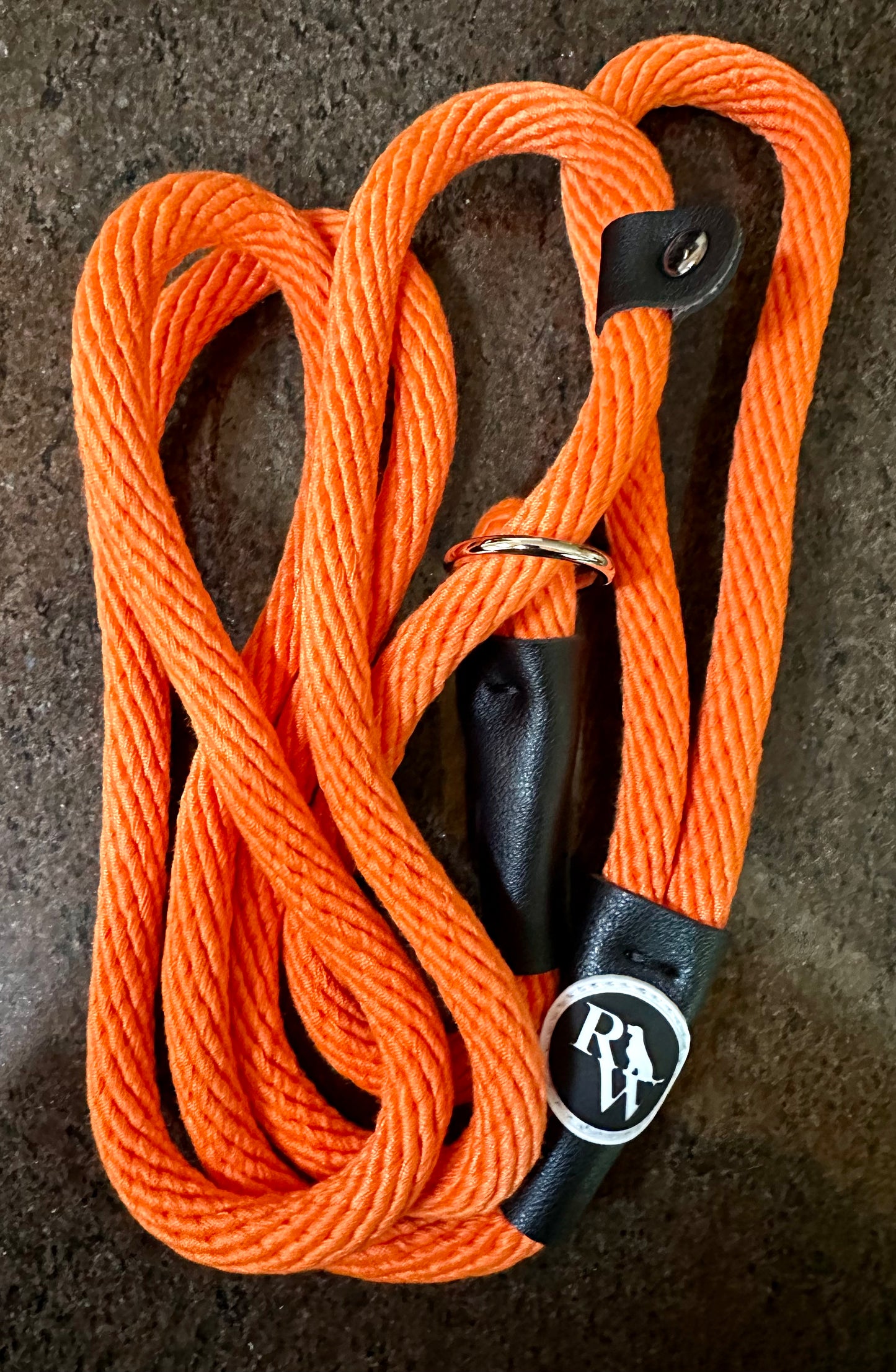 RetrieverWorx orange British slip lead for retriever training