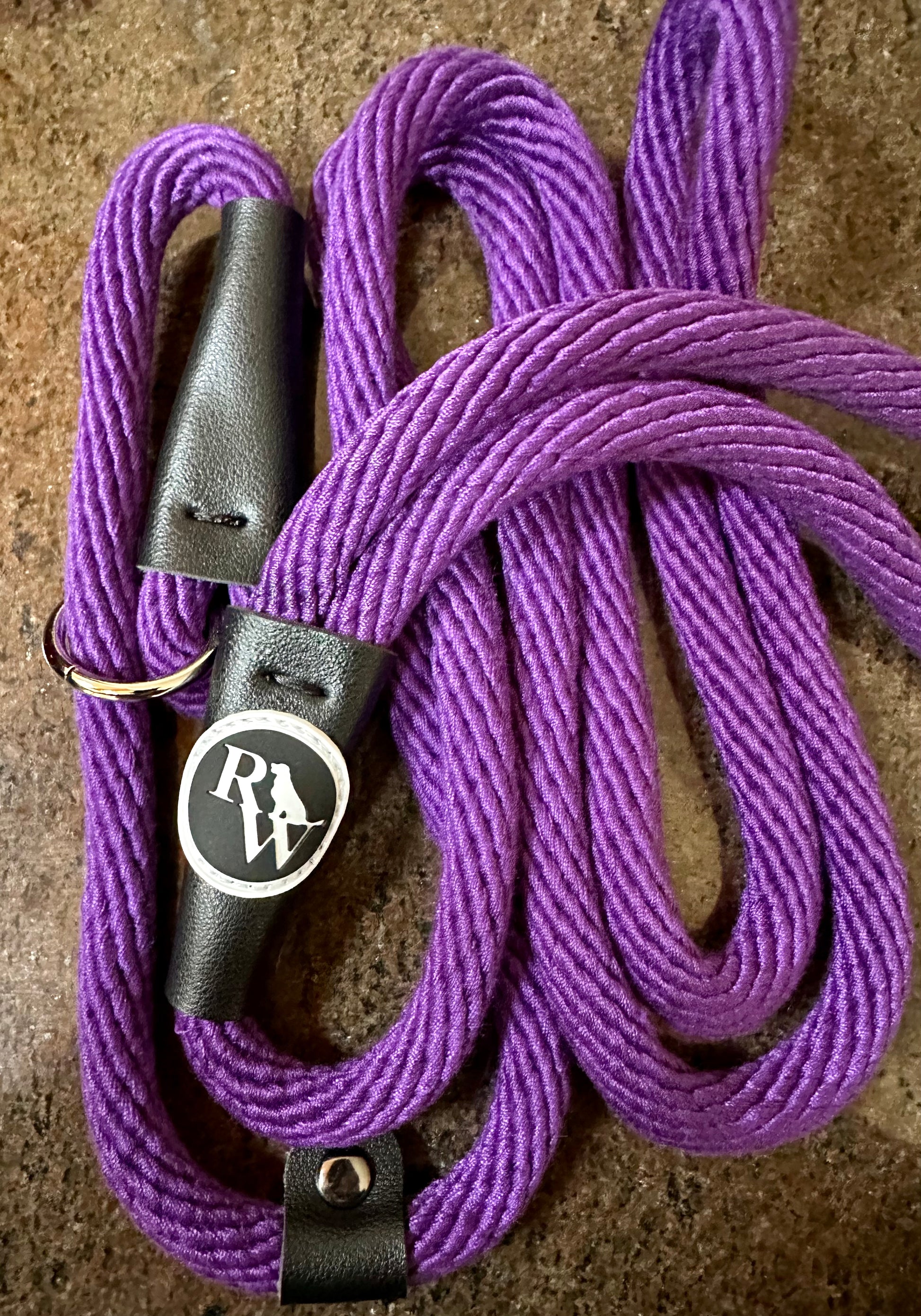 RetrieverWorx purple British slip lead for retriever training