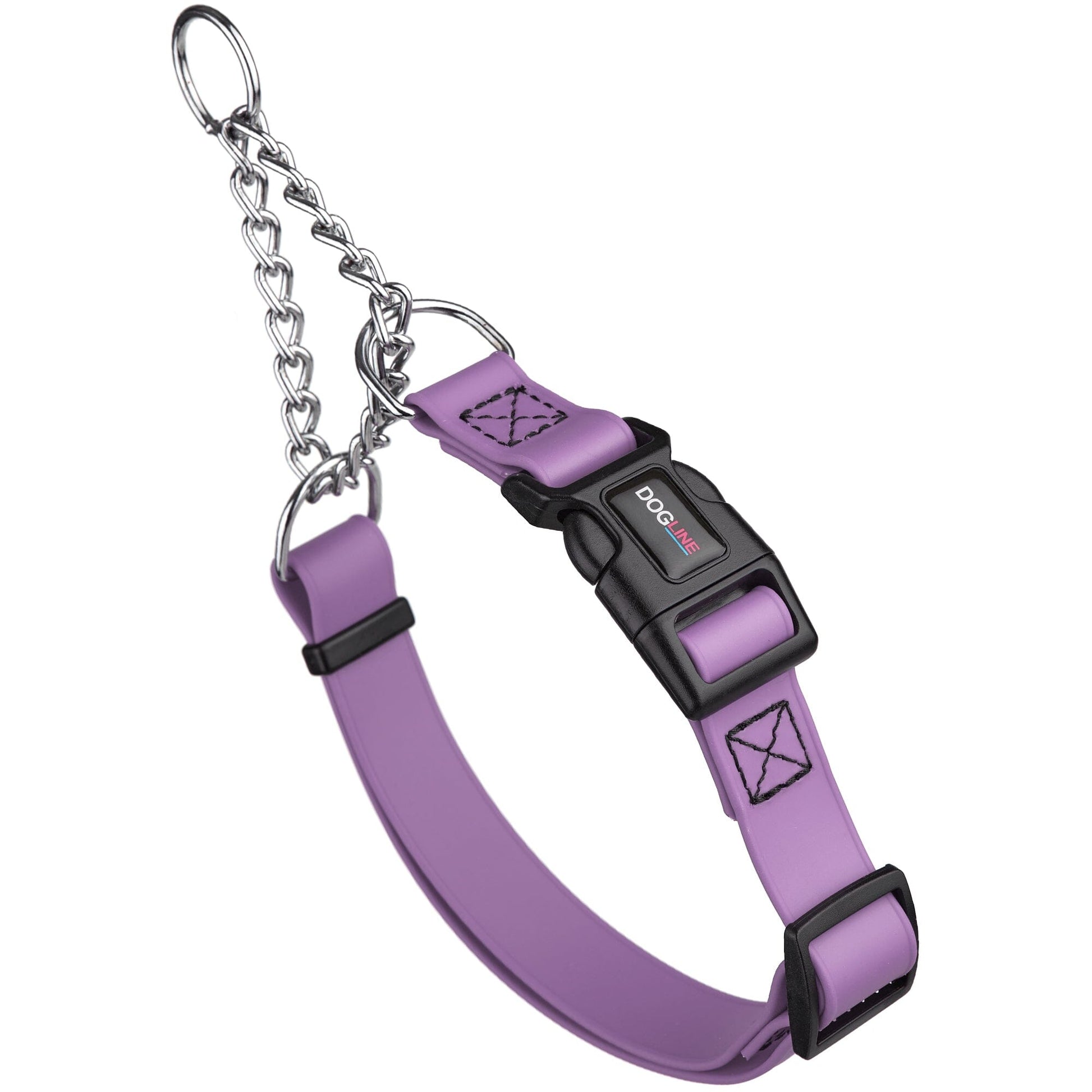 Martingale Collar with Quick Release Buckle. lilac