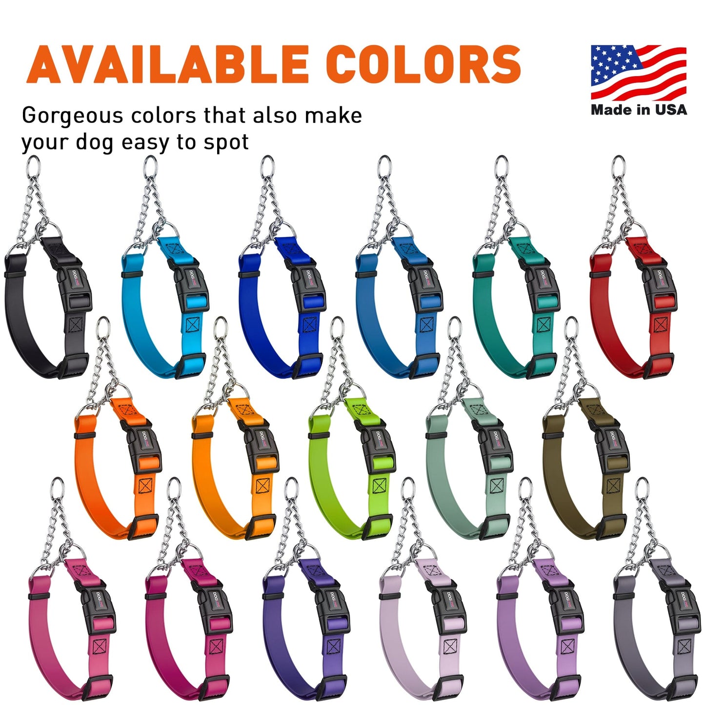 Martingale Collar with Quick Release Buckle