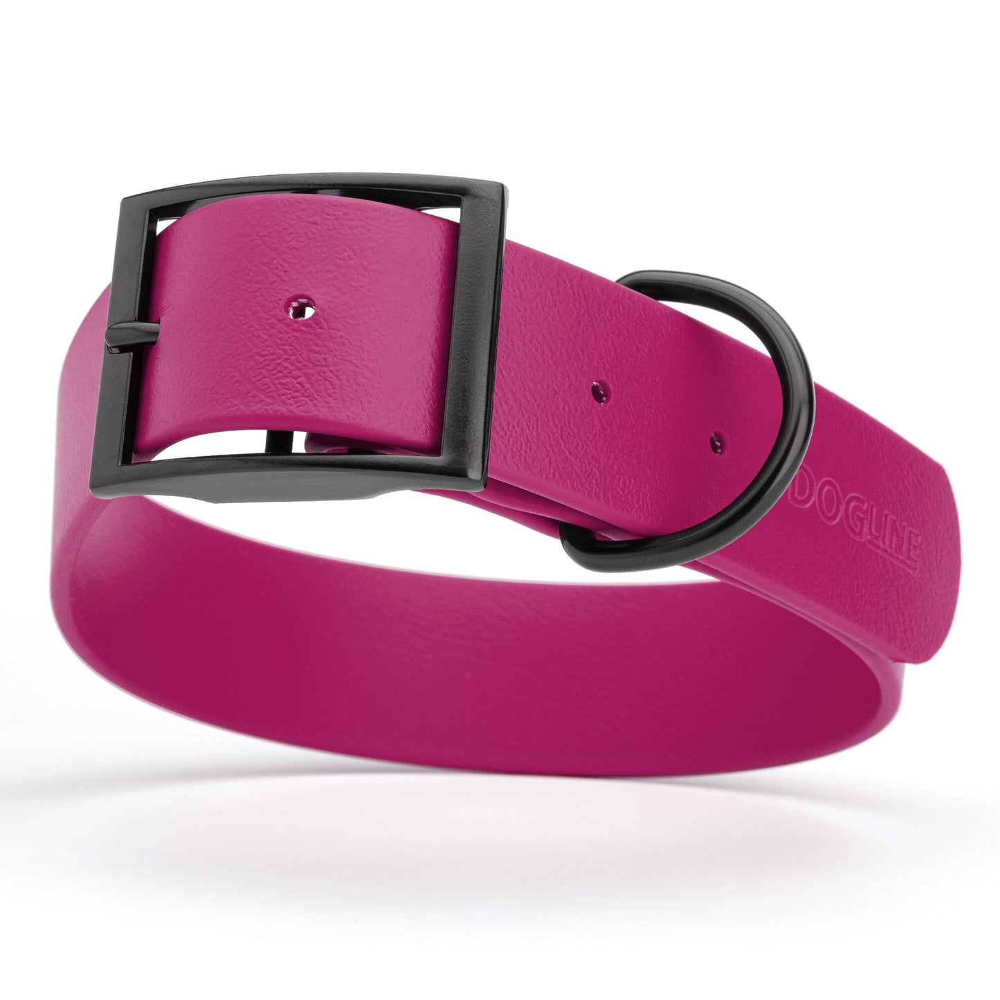 BioThane Waterproof Dog Collar - XS: L 9"-12" x W 1/2" - Black OR Brass Hardware