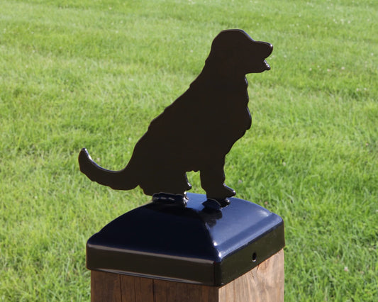 Hand Made 4x4 Golden Retriever Post Cap (Fits 3.5 x 3.5 Post Size) Veteran Made 🇺🇸