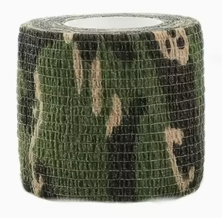 Self adhering camouflage first aid wrap