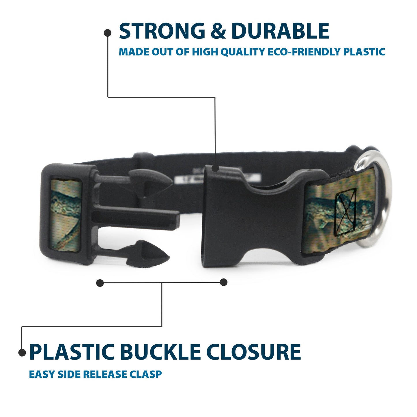 Plastic Clip Collar - Mossy Oak Break-Up Infinity