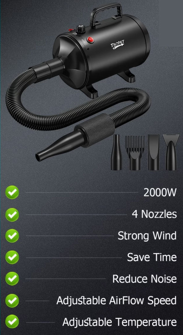 Compact High-Powered Pet Hair Dryer