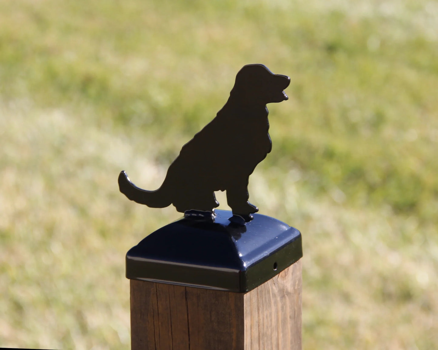 Hand Made 4x4 Golden Retriever Post Cap (Fits 3.5 x 3.5 Post Size) Veteran Made 🇺🇸