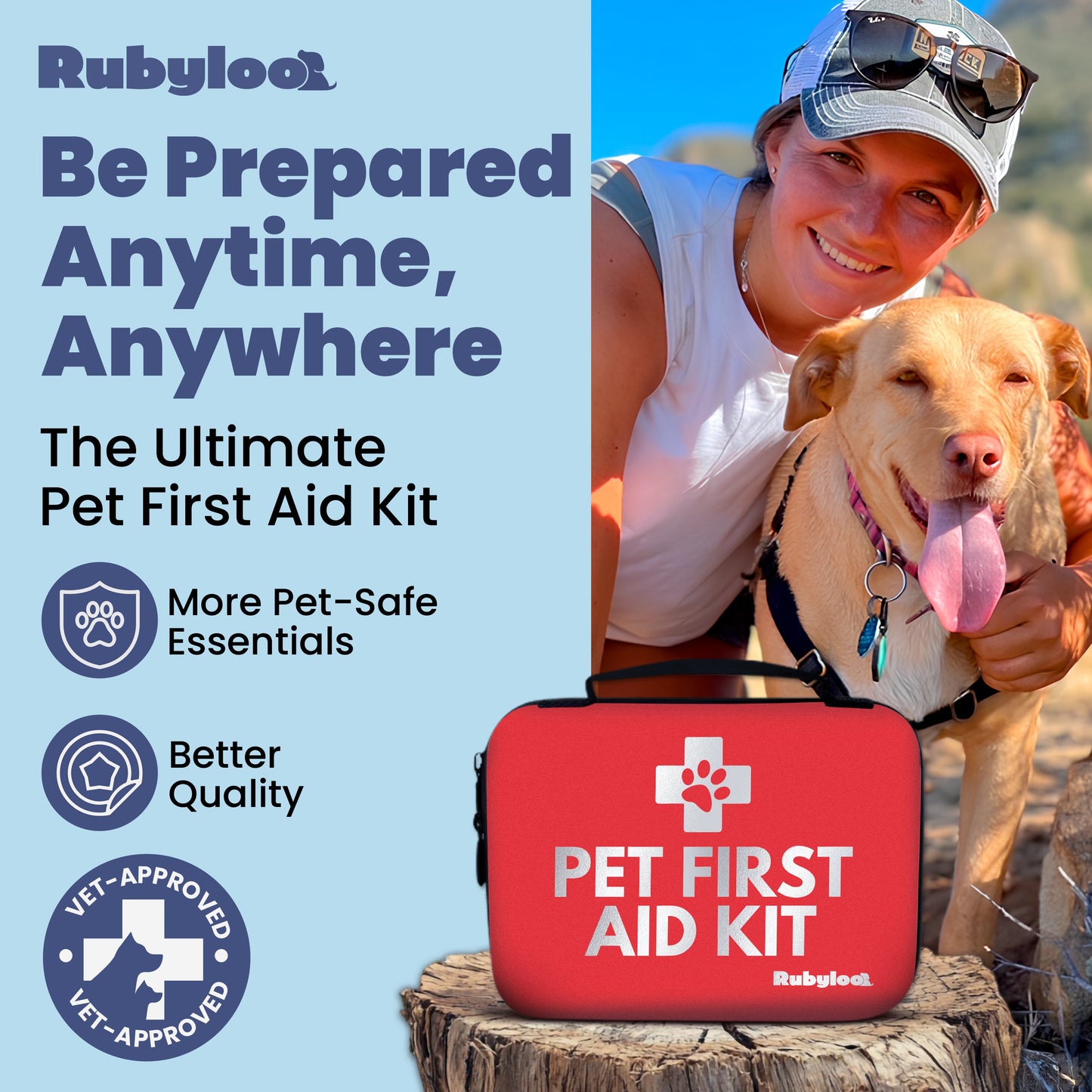 Pet First Aid Kit for Dogs with Vet-Approved Essentials