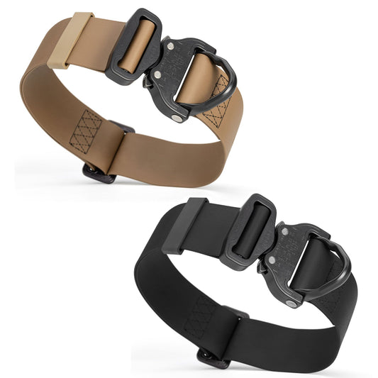 Viper BioThane Tactical Dog Collar with Cobra Buckle, 1.75" Wide