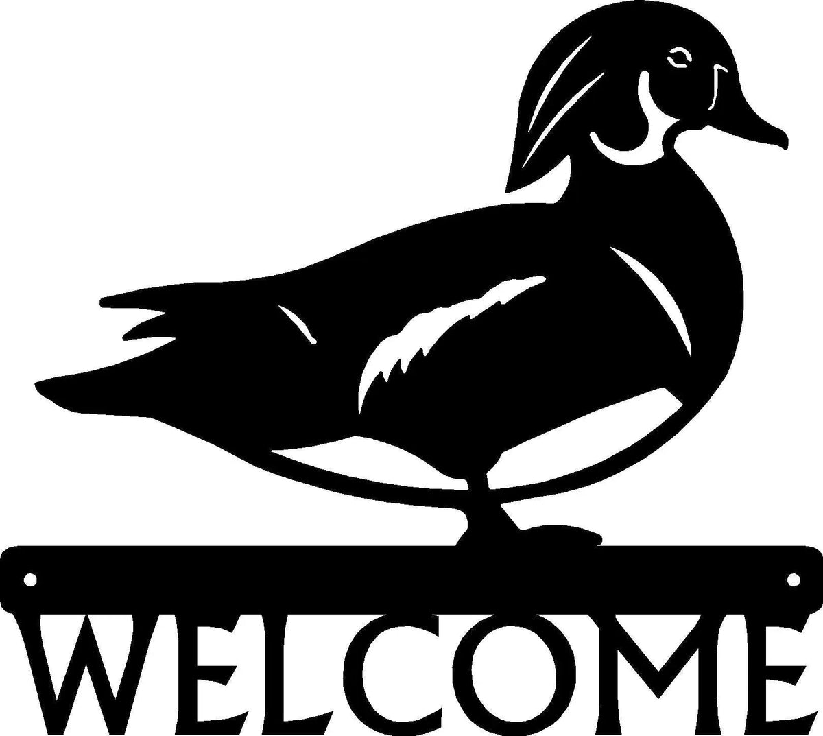 Veteran Made 🇺🇸 Wood Duck Bird Welcome Sign – Retrieverworx