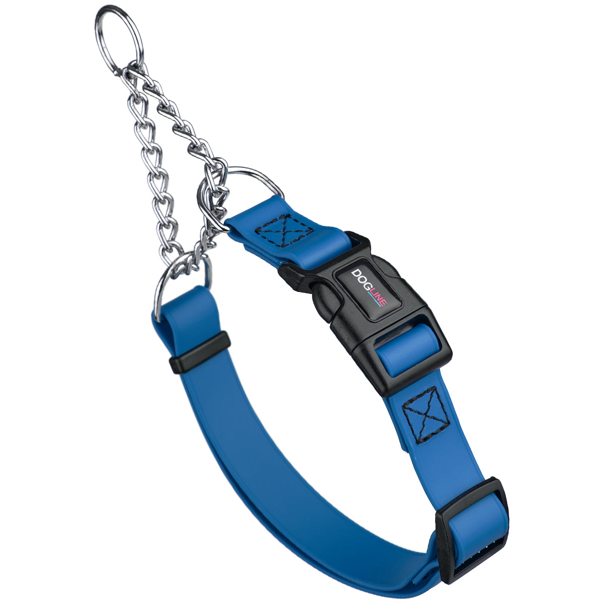 Martingale Collar with Quick Release Buckle blue