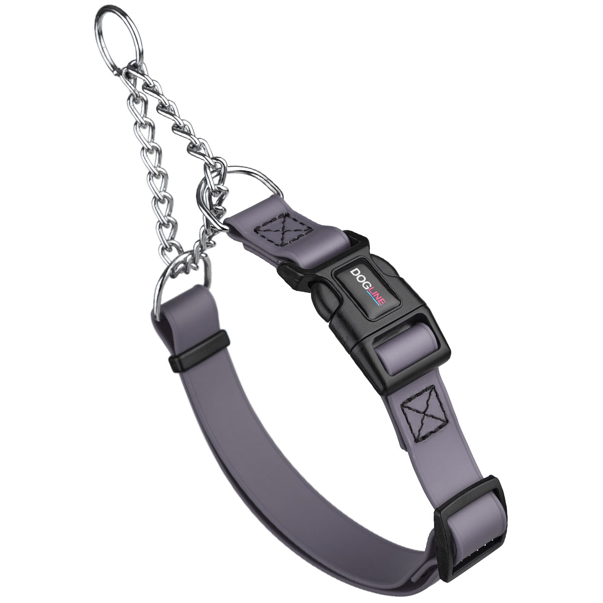 Martingale Collar with Quick Release Buckle gray