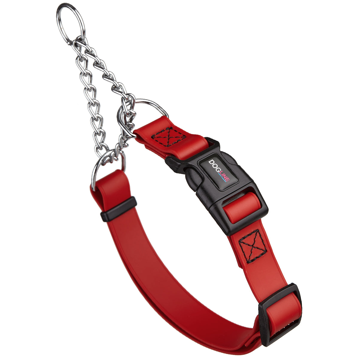 Martingale Collar with Quick Release Buckle red